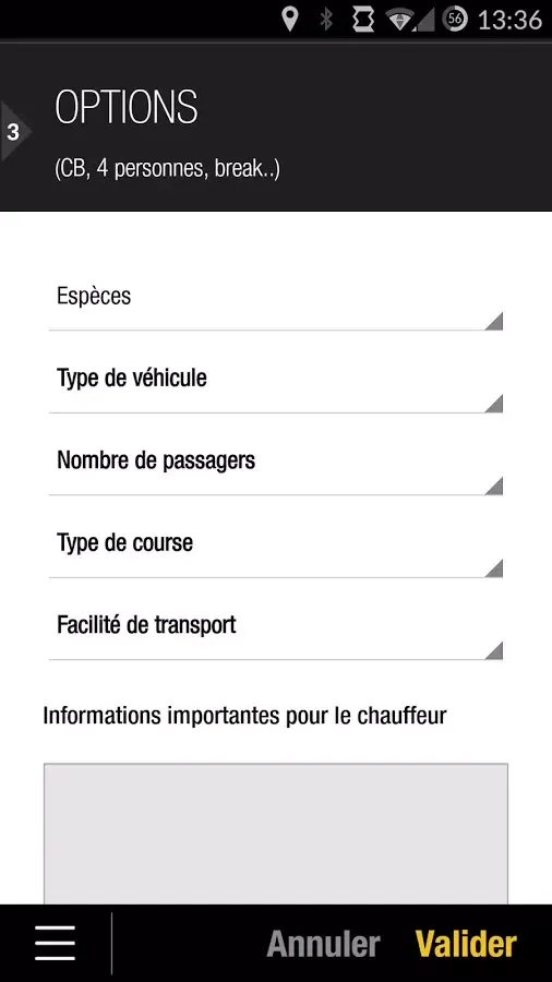 Ảnh chụp màn hình của Alpha Taxis