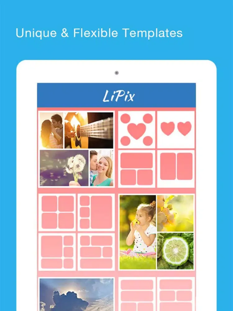 LiPix - Photo Collage Maker, Picture Editor iPad 应用截图