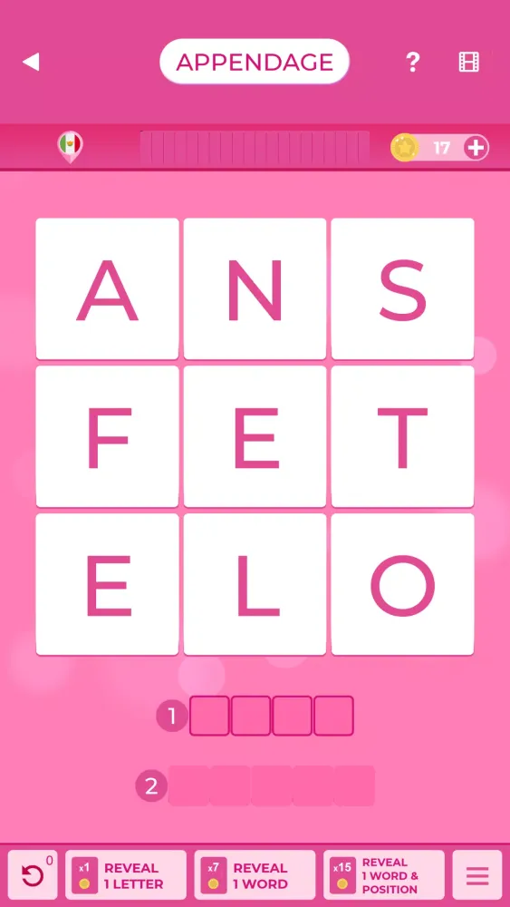 PINK WORD BRAIN Screenshots