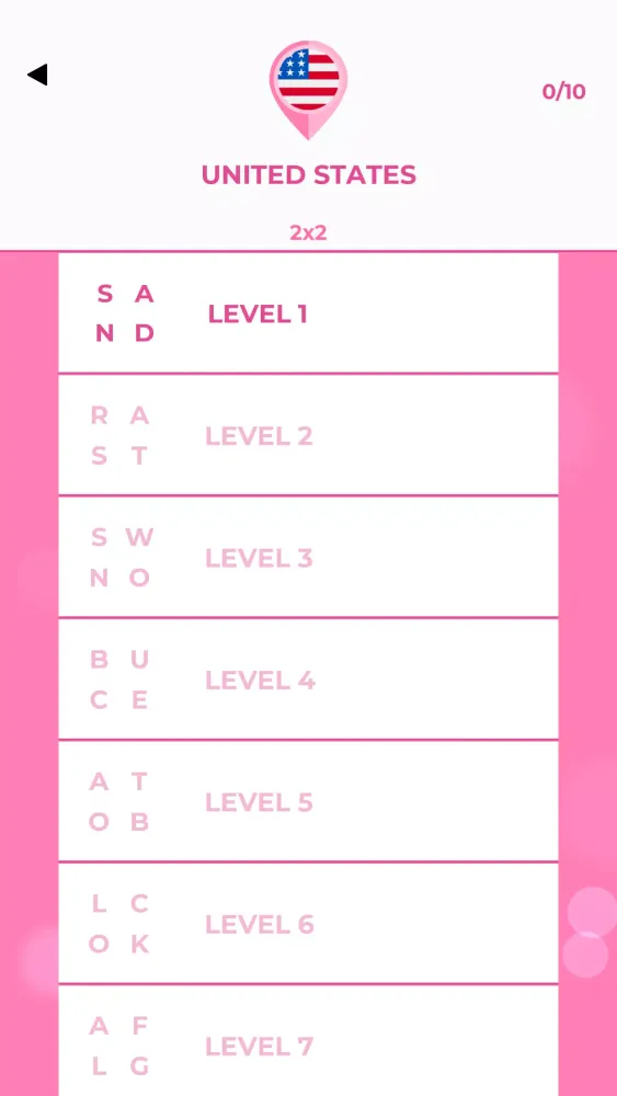 PINK WORD BRAIN Screenshots