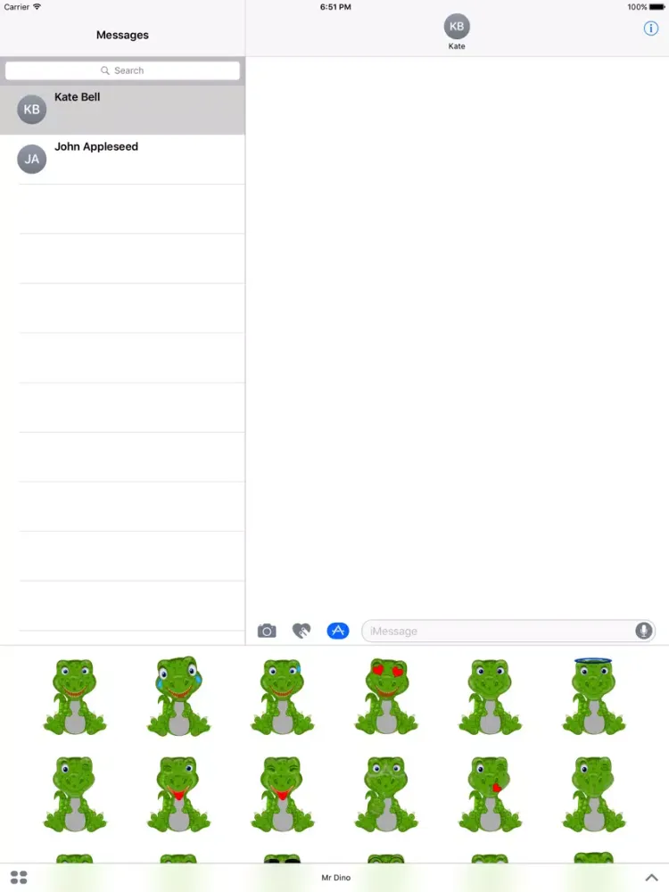 Mr Dino - Funny Stickers iPad  سکرین شاٹس