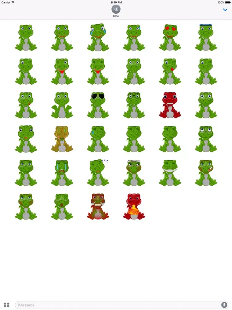 Mr Dino - Funny Stickers iPad  سکرین شاٹس