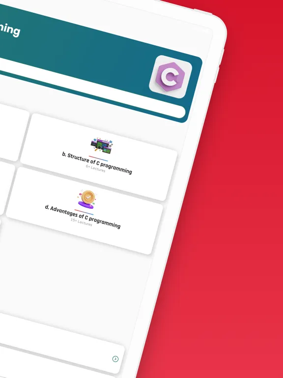 Learn C Programming Tutorials iPad Screenshots