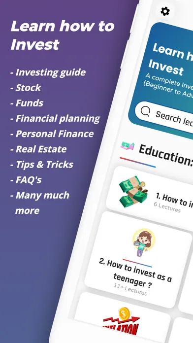 Learn how to invest: TradeArea Screenshots