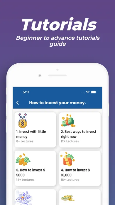Learn how to invest: TradeArea Screenshots
