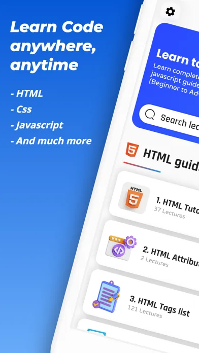 Screenshot di Learn Code Html Css Javascript