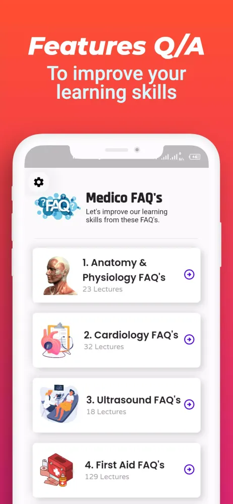 Capturas de tela do Learn Medical Offline | Medico