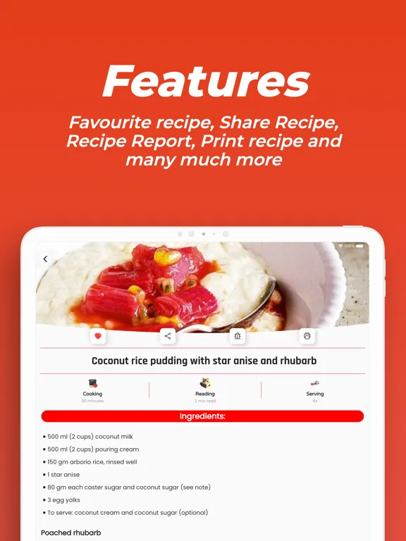 Rice Recipes [Pro] iPad  Screenshots