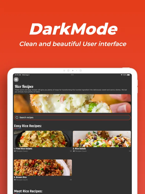 Rice Recipes [Pro] iPad  Screenshots