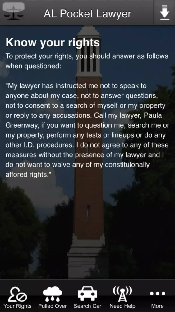 AL Pocket Lawyer 스크린샷