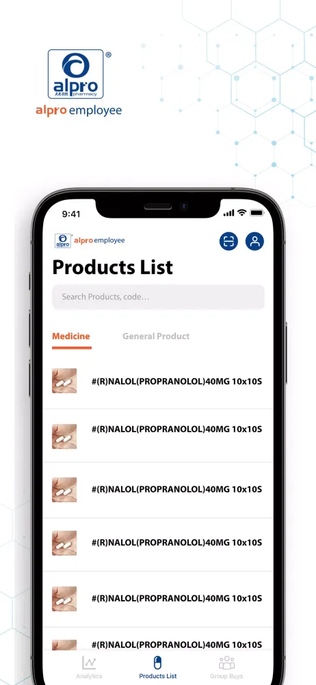 Alpro Employee App Screenshots
