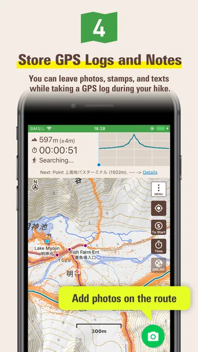 Tangkapan layar Japan Alps Hiking Map