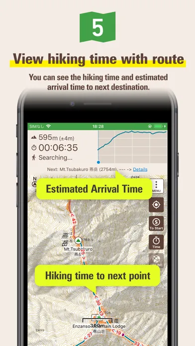 Tangkapan layar Japan Alps Hiking Map