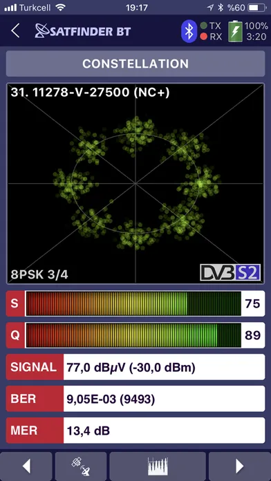 SATFINDER BT DVB-S2 স্ক্রিনশট