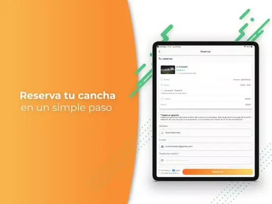 Alquila Tu Cancha iPad  Ekran Görüntüleri