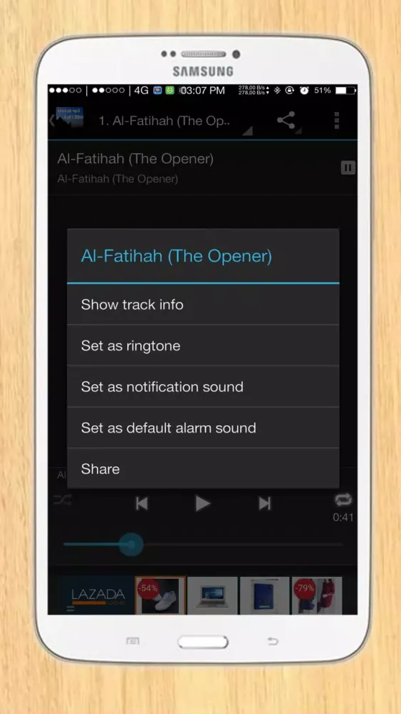 Zrzuty ekranu AL Quran Offline Full Mp3