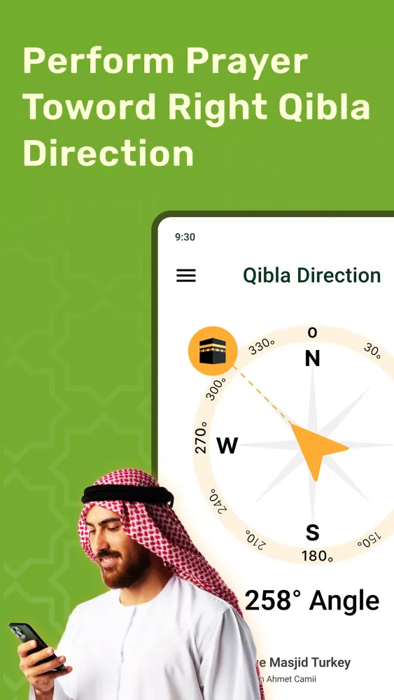 Qibla Direction - Prayer Times Screenshots