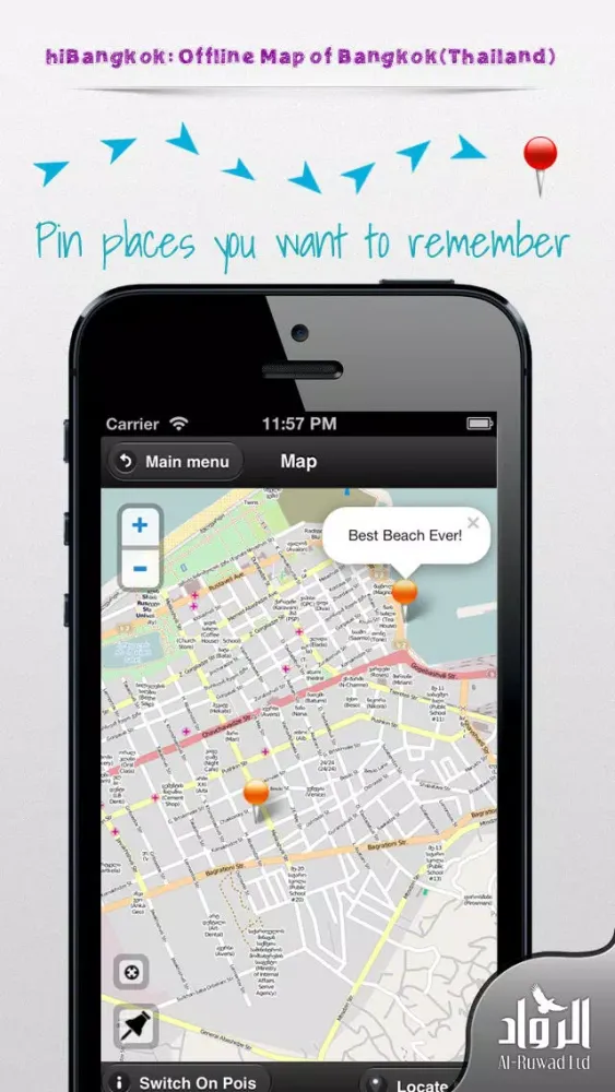 hiBangkok: Offline Map of Bangkok(Thailand) سکرین شاٹس