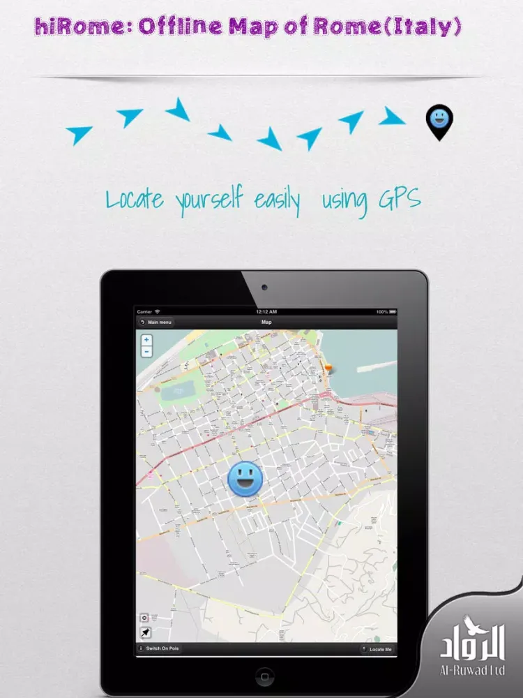 تصاویر hiRome: Offline Map of Rome (Italy) iPad 