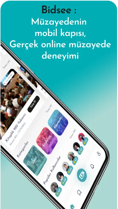 Capturas de tela do Bidsee - Online Müzayede