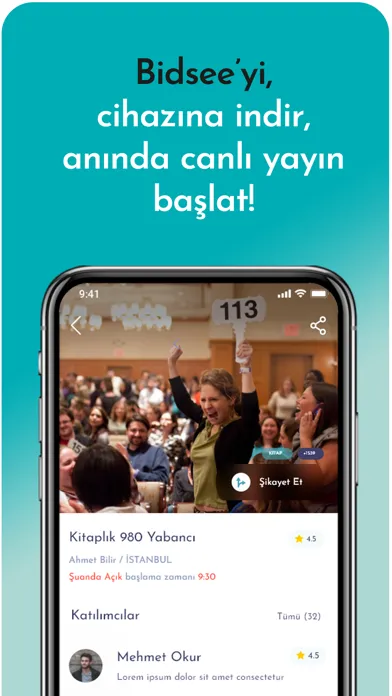 Capturas de tela do Bidsee - Online Müzayede