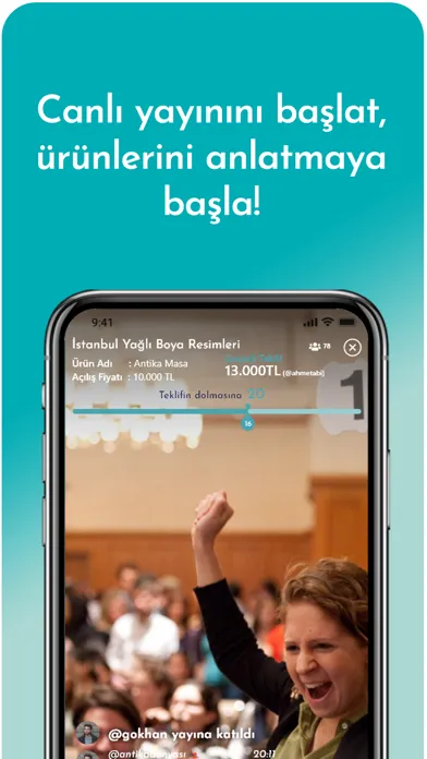Capturas de tela do Bidsee - Online Müzayede
