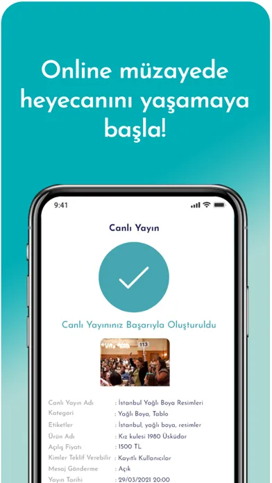 Capturas de tela do Bidsee - Online Müzayede