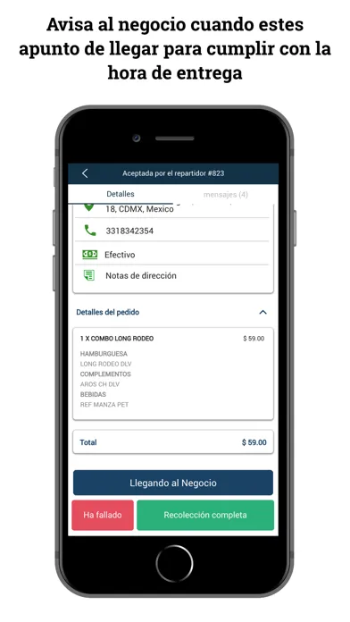 Repartidores App Ekran Görüntüleri