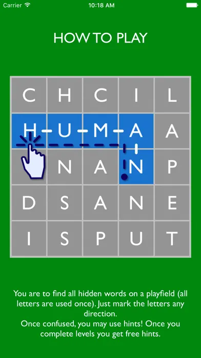 Fillwords - find hidden words Screenshots