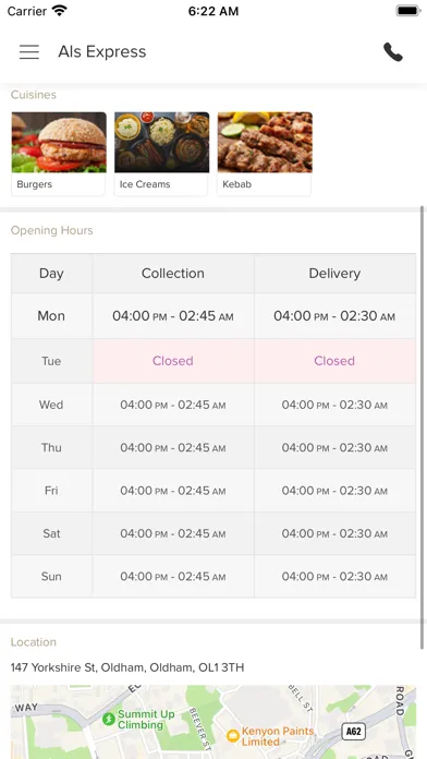 Ảnh chụp màn hình của Als Express