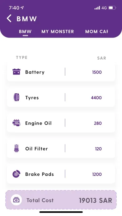 Captures d'écran de E-Bills