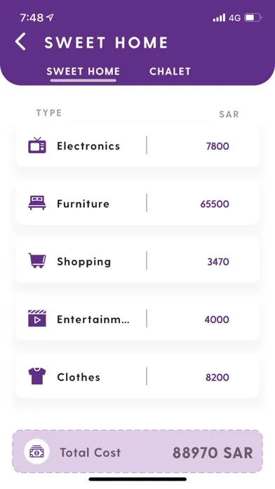Captures d'écran de E-Bills