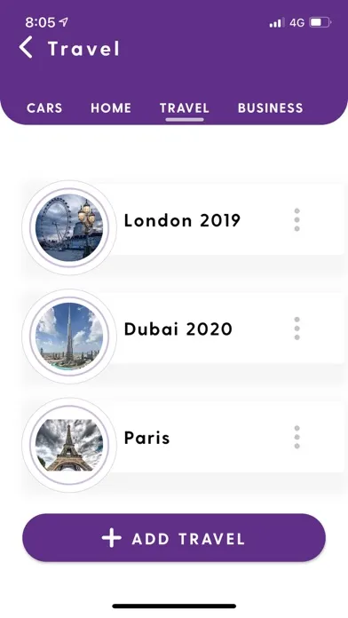 Captures d'écran de E-Bills