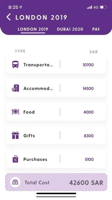 Captures d'écran de E-Bills