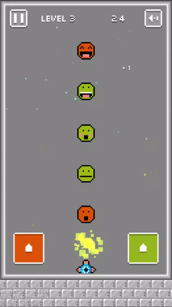 Capturas de tela do Pixel Face Rush - Shoot the stupid faces
