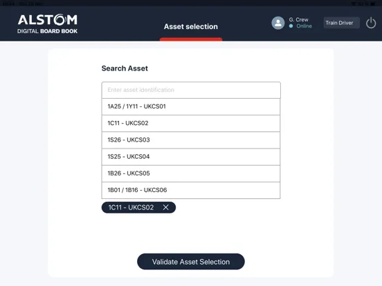 Alstom DBB iPad  Screenshots