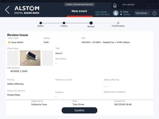 Alstom DBB iPad  Screenshots