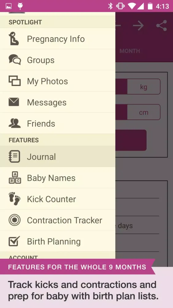 BabyBump Pro Screenshots