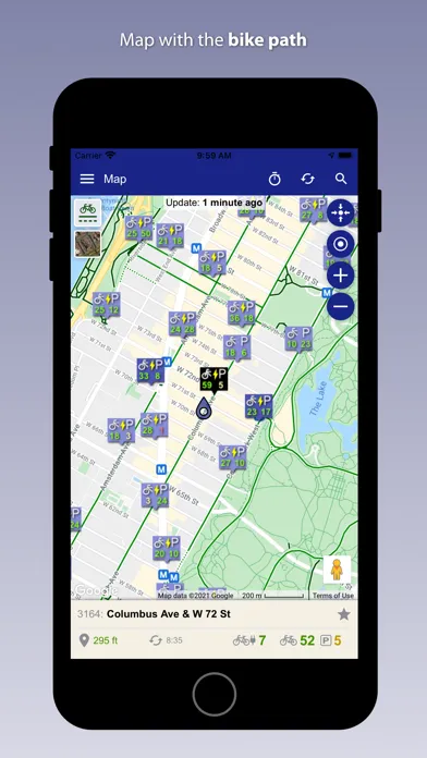 Capturas de tela do NY City Bikes