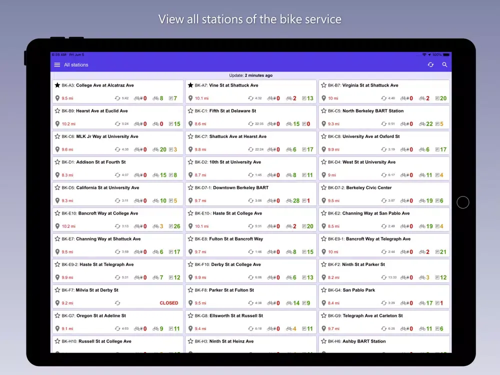 تصاویر Bay Area Bikes iPad 