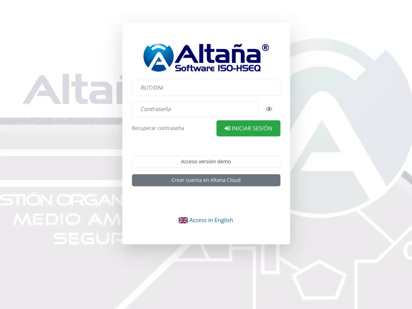 Altana Cloud Screenshots