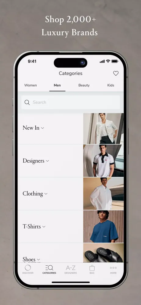 OUNASS Luxury Online Shopping Screenshots