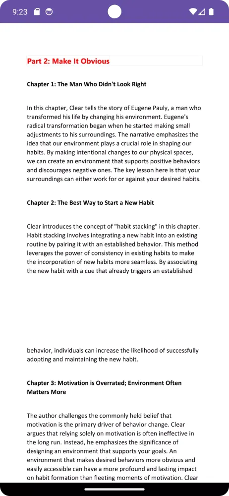 Atomic habits summary Screenshots