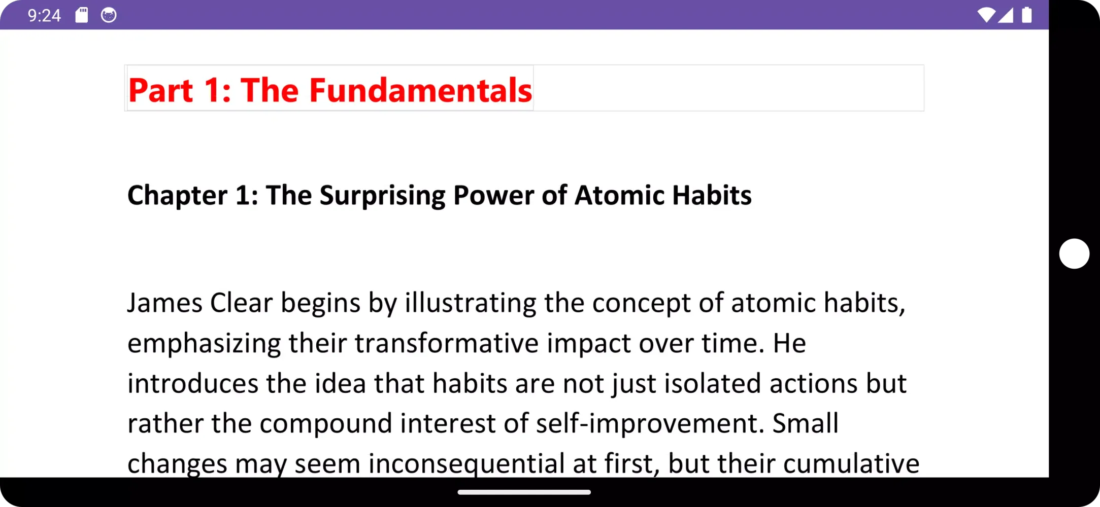 Atomic habits summary Screenshots