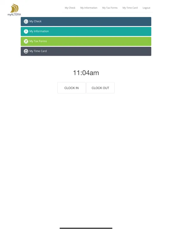 myAltera iPad  Screenshots