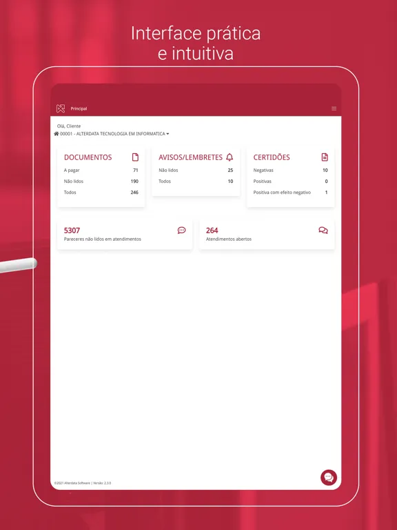Captures d'écran de Alterdata e-contador iPad 
