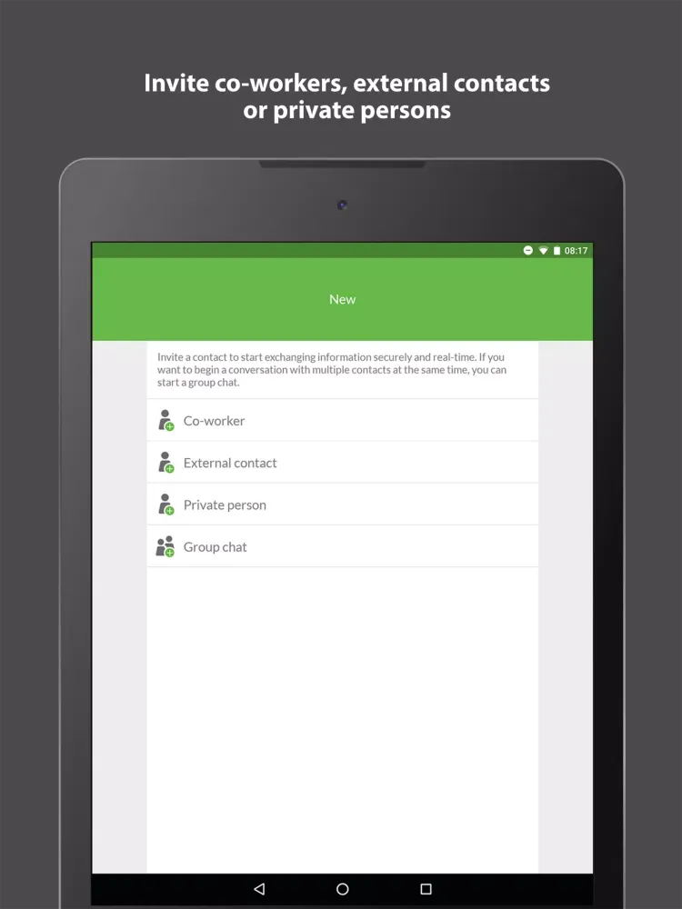 Alterdesk messenger Screenshots