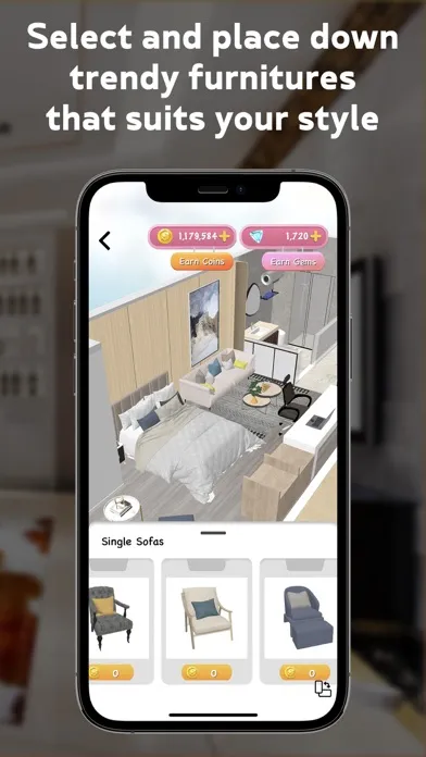 Capturas de tela do ARHome - Home Design