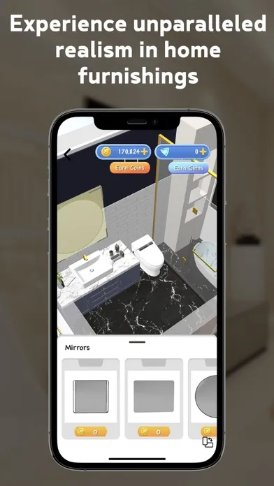 Capturas de tela do ARHome - Home Design