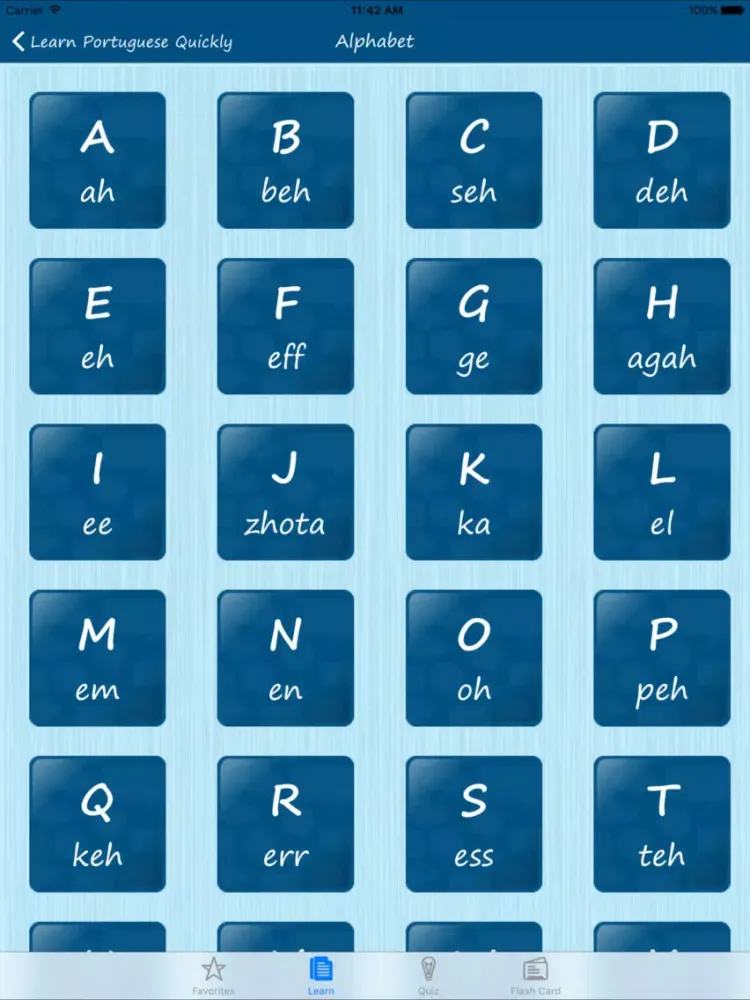 Learn Portuguese Quickly Pro iPad 应用截图